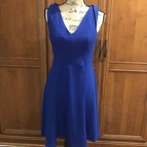 London Times Blue Sleeveless Dress NWOT